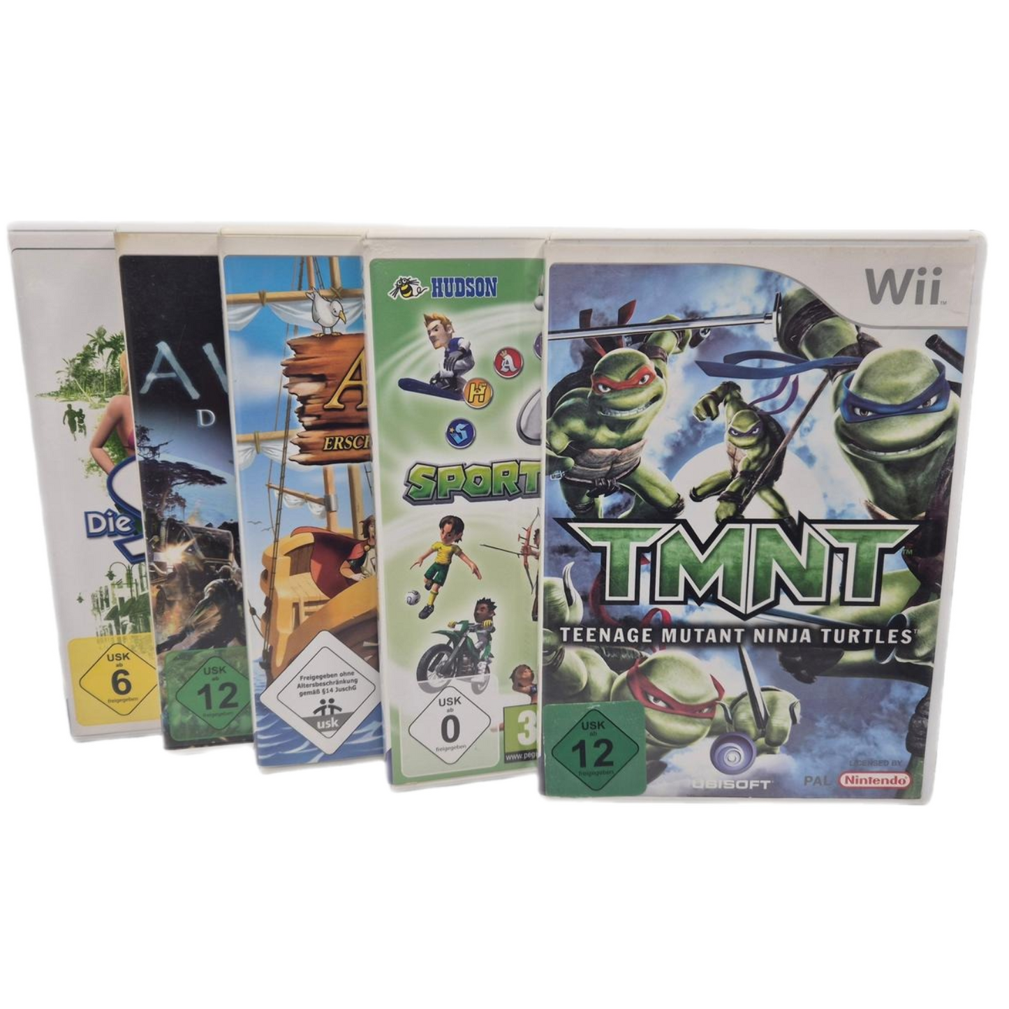 Nintendo Wii Konsole / 5 Spiele / Gamecube Funktion / getestet