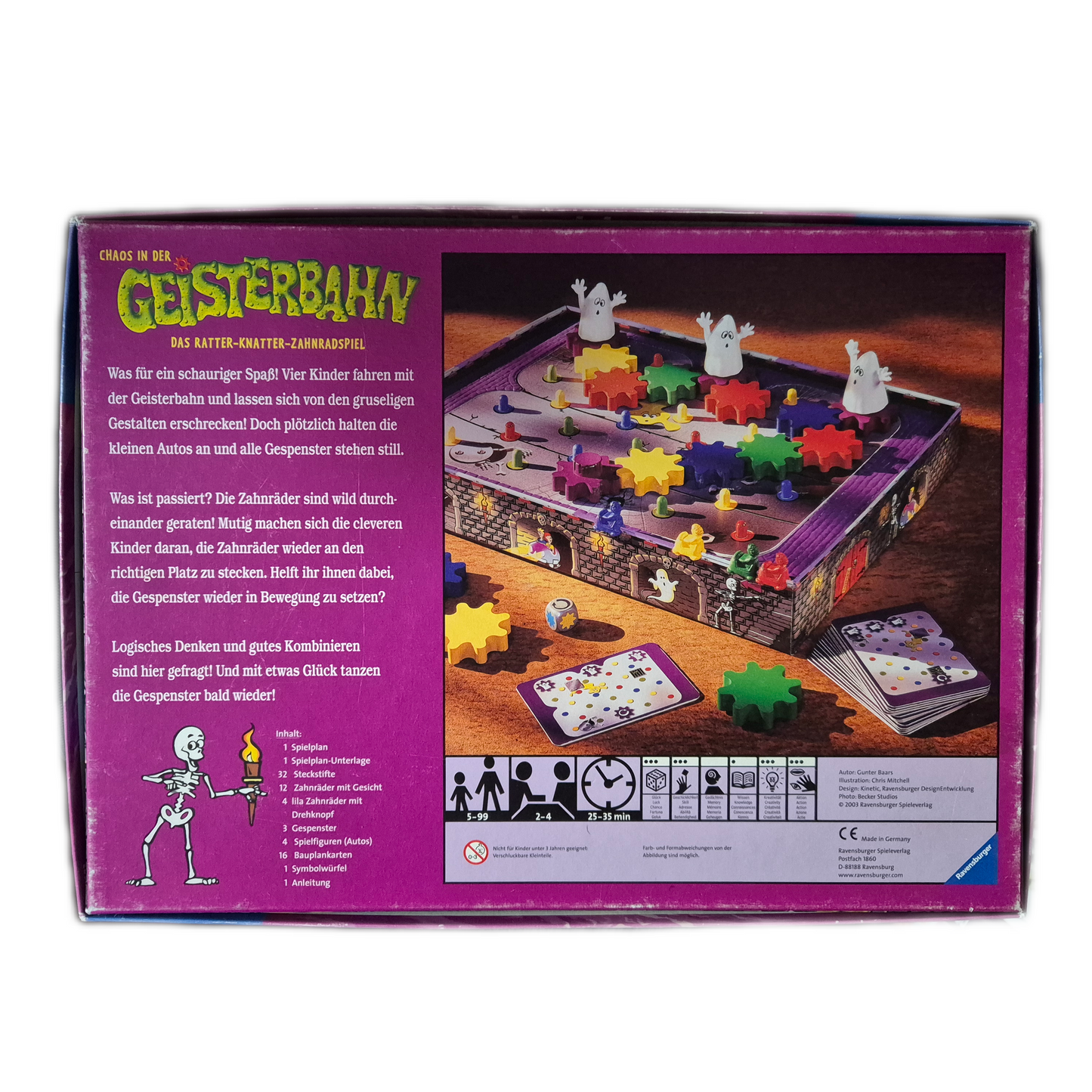 Ravensburger - Geisterbahn (1 Auto fehlt)