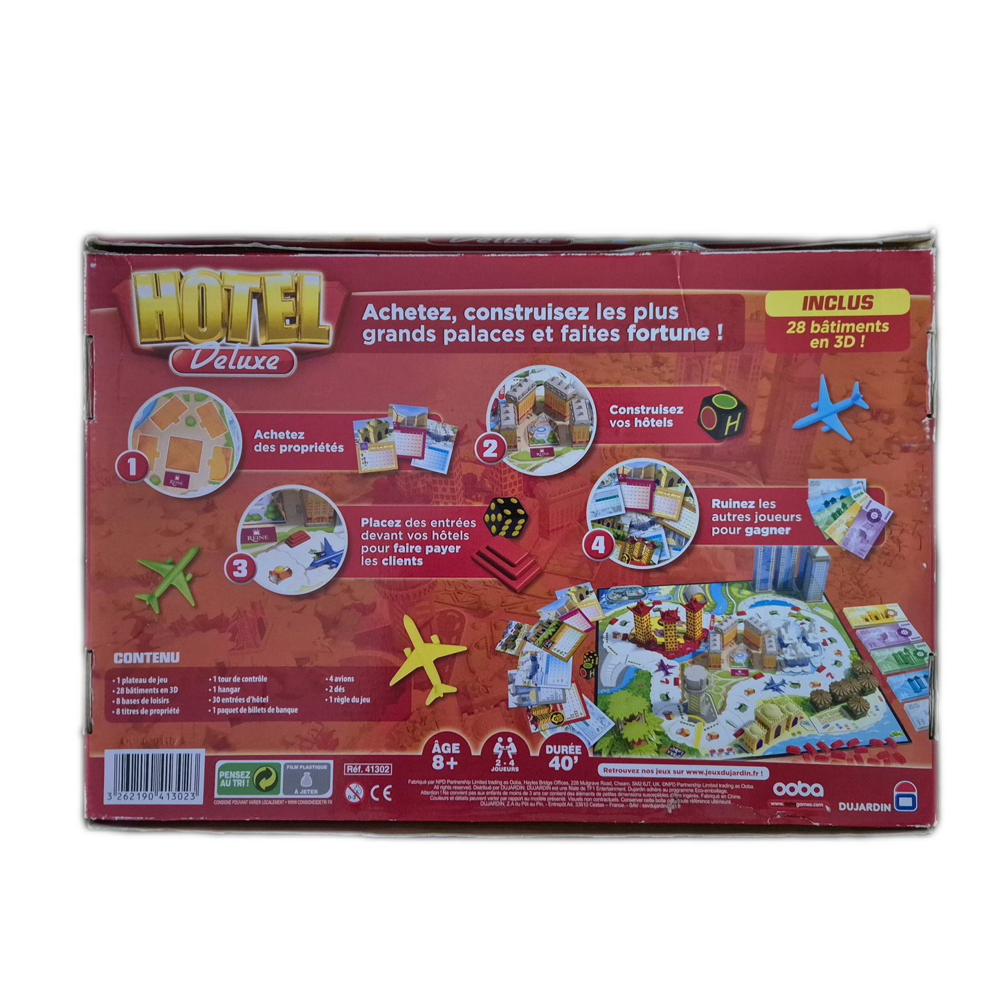 Hotel Deluxe Brettspiel französisch Dujardin (ohne Anleitung)