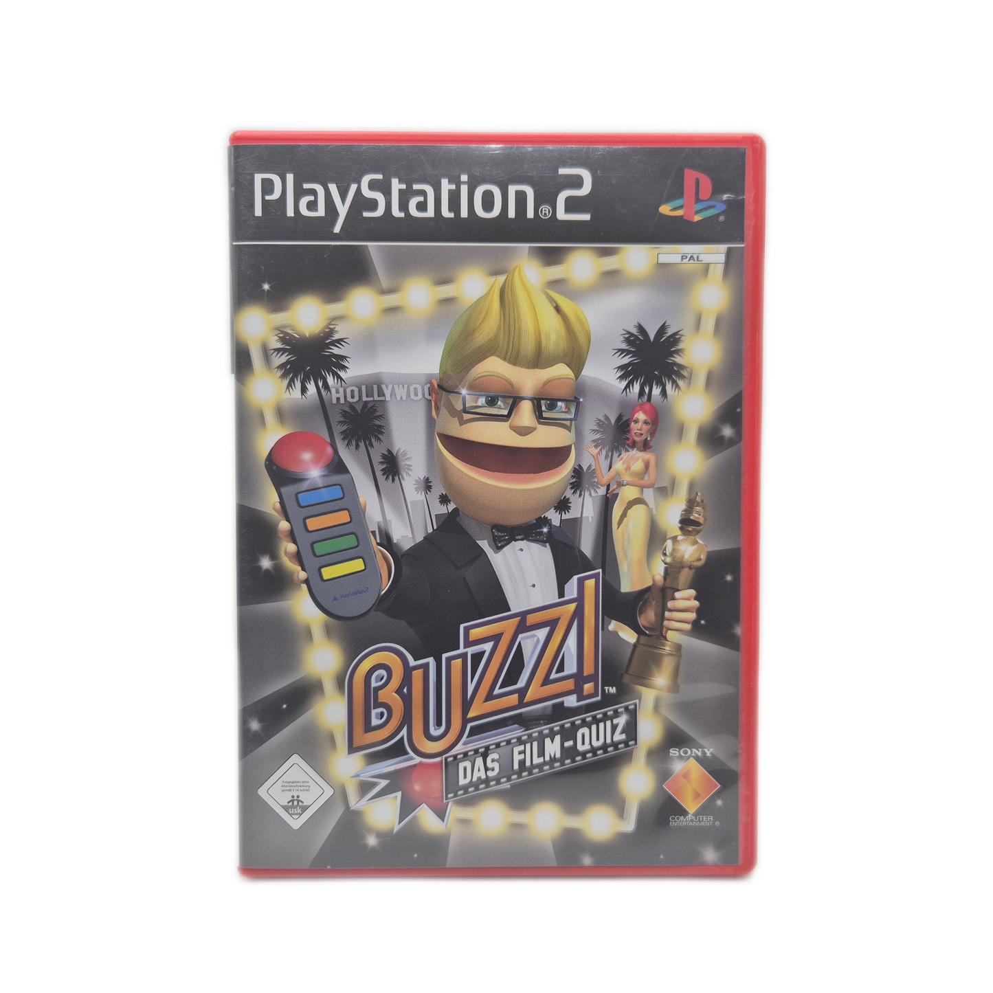 Buzz Das Film-Quiz + Buzz Controller 4er Set - PlayStation 2