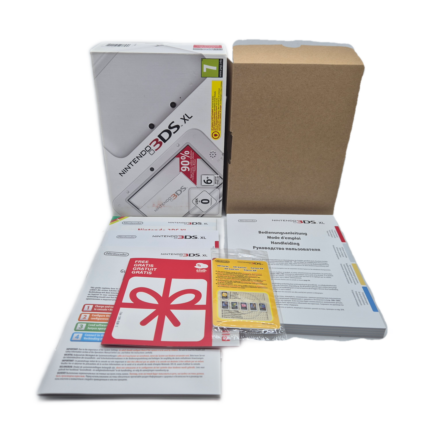 Nintendo 3DS XL weiß Konsole in OVP + Ladekabel + Spiele