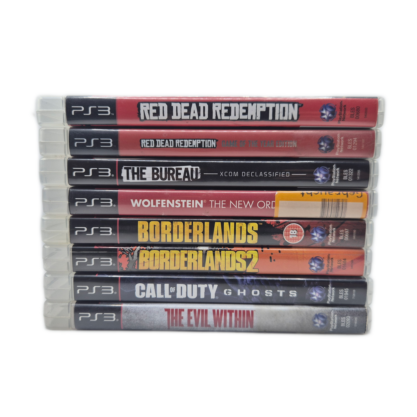 PlayStation 3 Spiele Bundle - Borderlands, Wolfenstein, Red Dead Red. (8 Spiele)