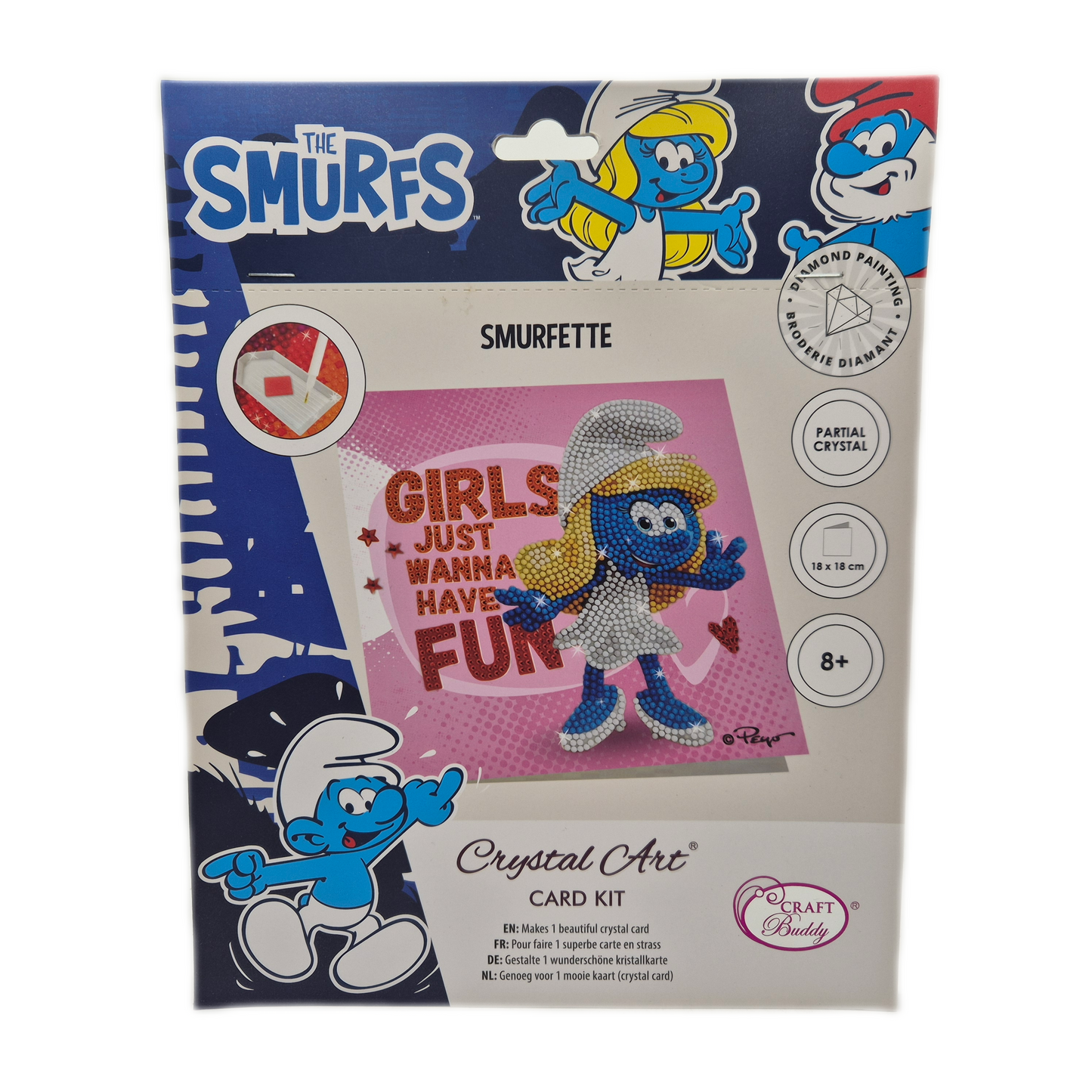 Schlümpfe Smurfette Schlumpfine Crystal Art