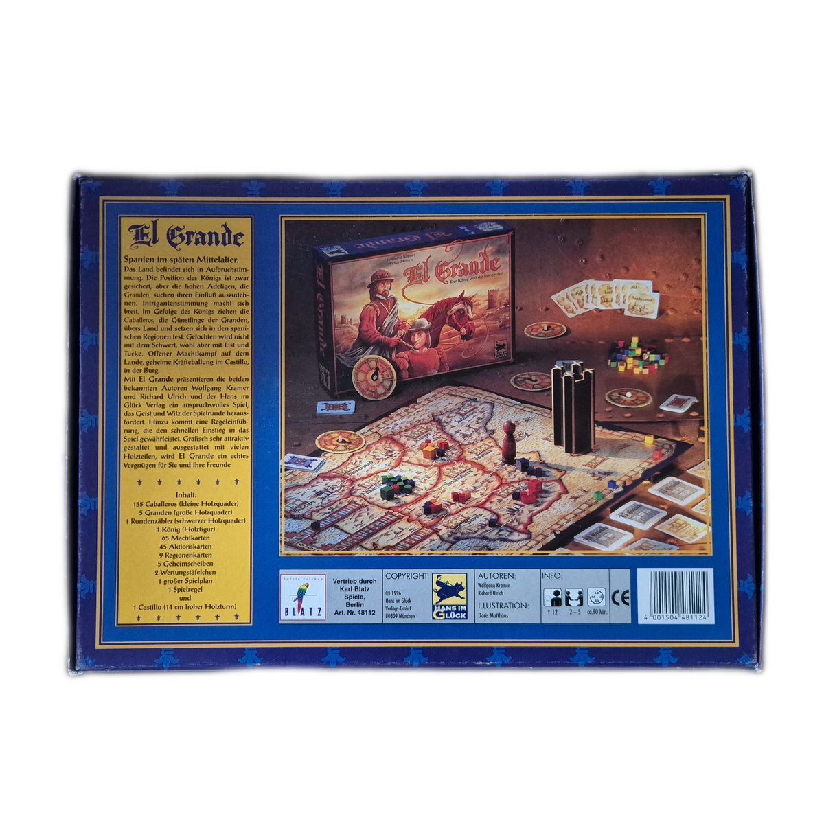 El Grande Der König und die Intriganten - Hans im Glück - Spiel des Jahres 1996