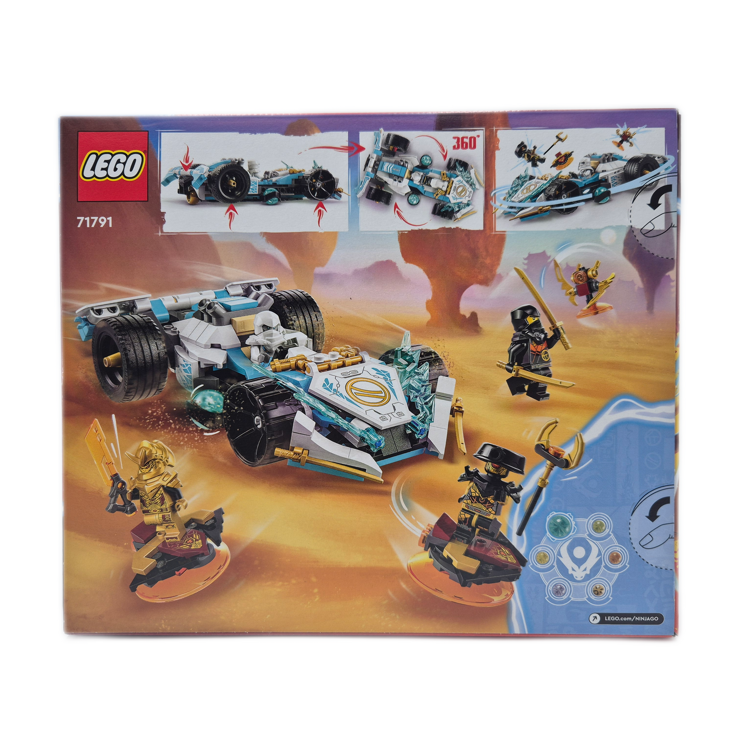 Lego 71791 - Zanes Drachenpower-Spinjitzu-Rennwagen – Ninjago