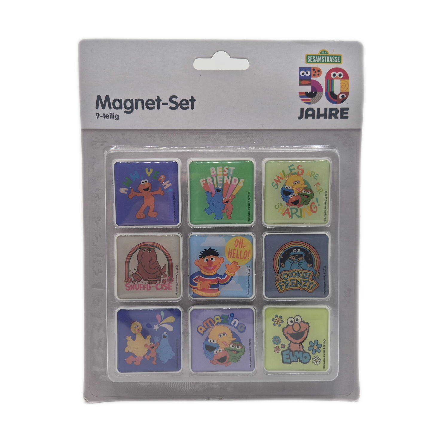 50 Jahre Sesamstrasse Magnet Set 9 Teile Kühlschrankmagnet