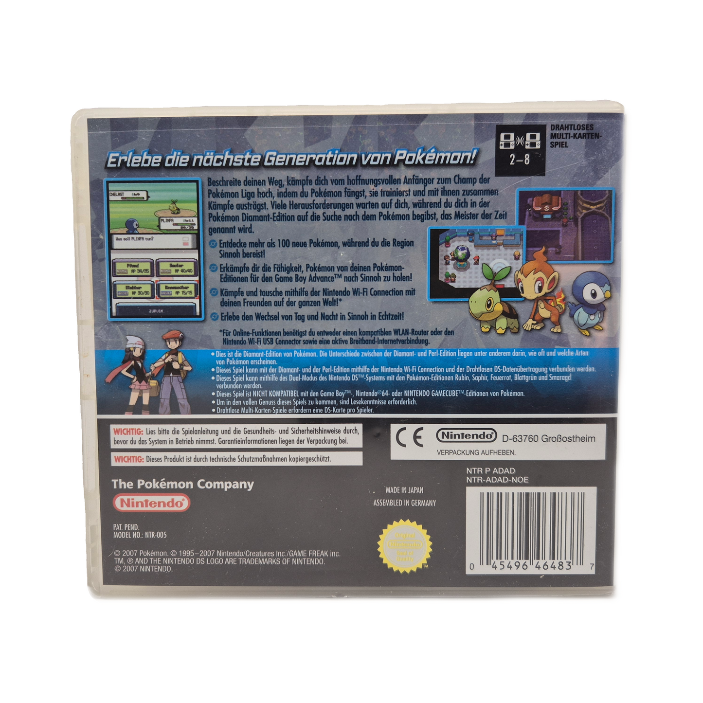 Pokemon Diamant Edition – Nintendo DS Spiel
