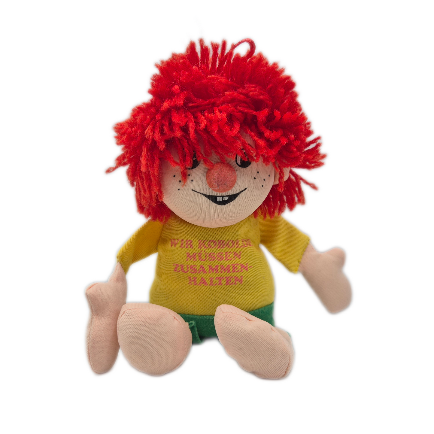 Pumuckl Plüsch Wir Kobolde müssen zusammenhalten Vintage ca 20cm