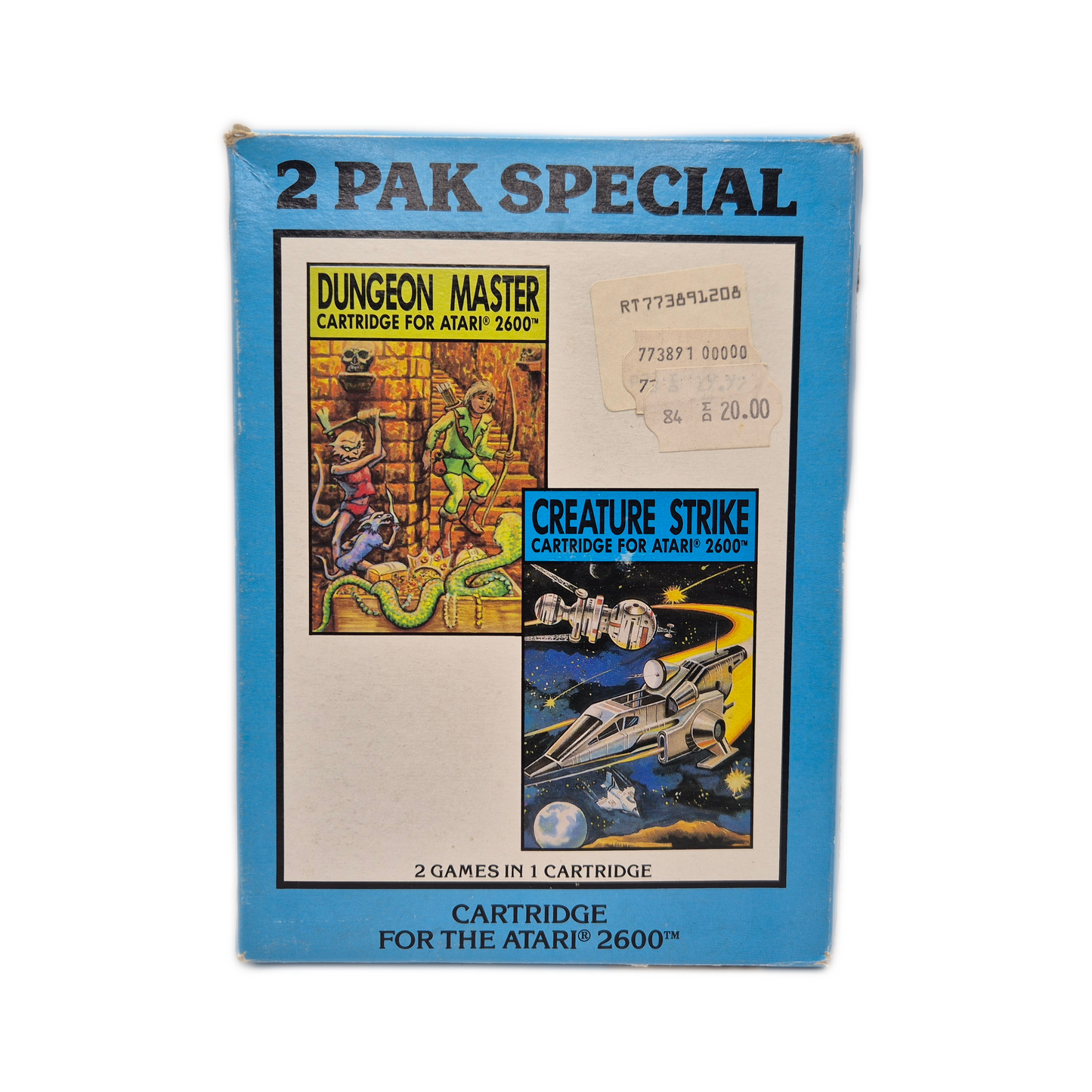 Dungeon Master & Creature Strike – 2 Pak – Atari 2600 + Anleitung und OVP