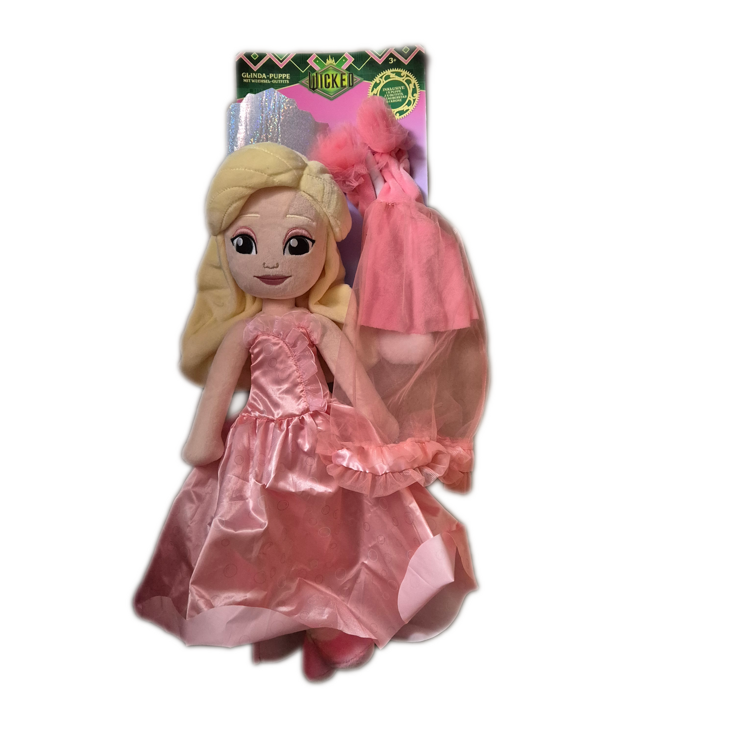 Wicked Elphaba / Glinda Puppe mit Wechseloutfit - ca. 50 cm Plüsch - The Wizard