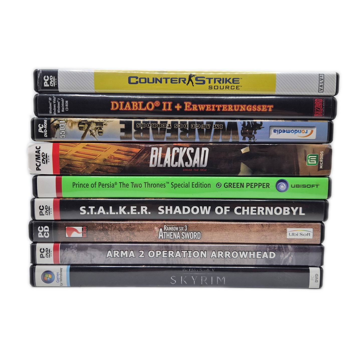 PC Spiele Bundle (ab 16) - Diablo, Blacksad, Counter Strike , Skyrim (9 Spiele)