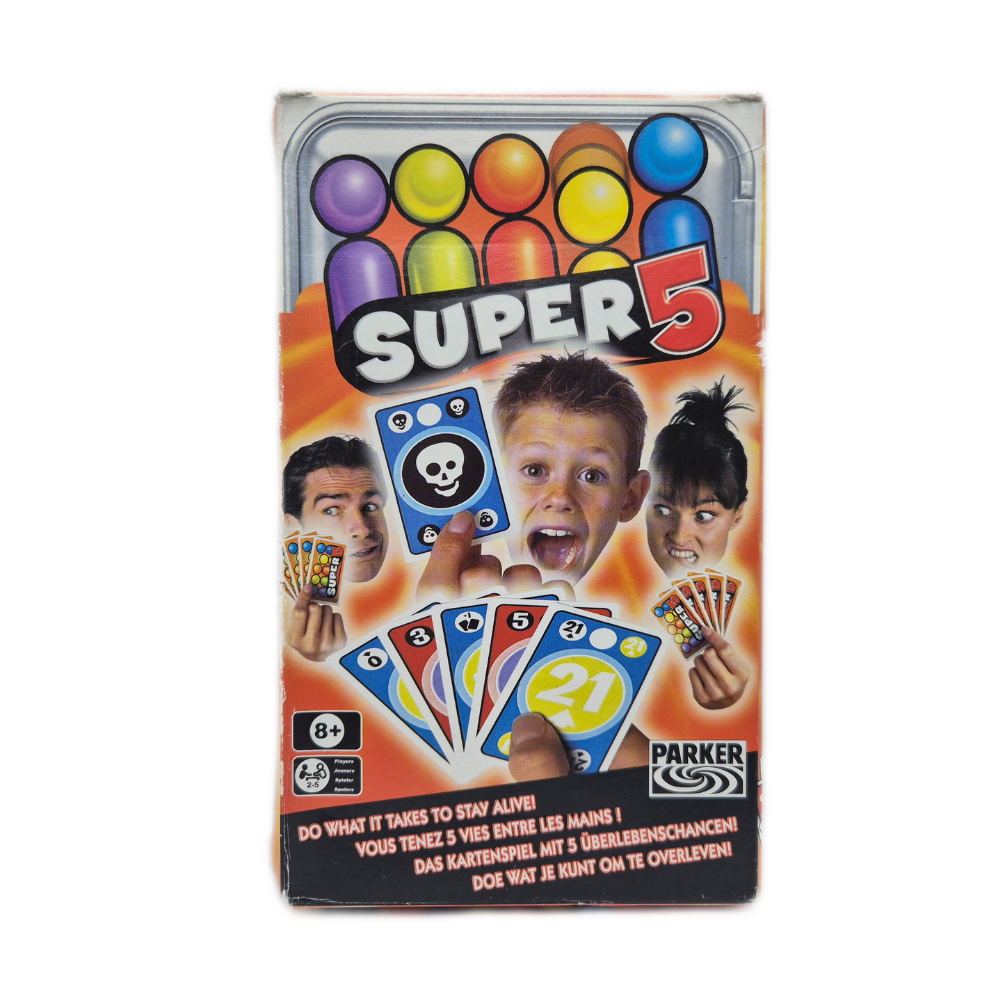 Super 5 Parker - Vollständig - Das Kartenspiel mit 5 Überlebenschancen