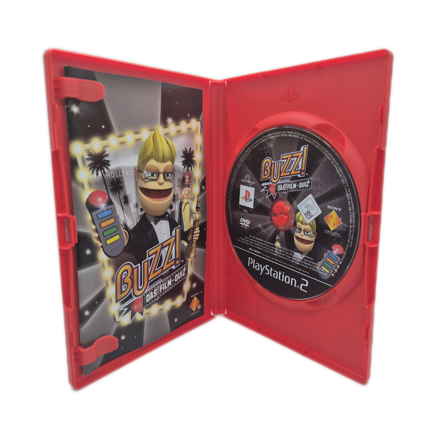 Buzz Das Film-Quiz + Buzz Controller 4er Set - PlayStation 2
