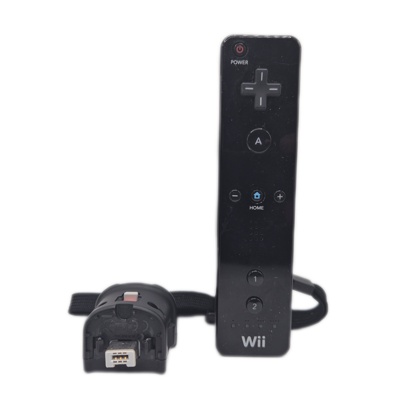 Wii Remote Controller schwarz + Schutzhülle + Nunchuck + Motion Plus Aufsatz