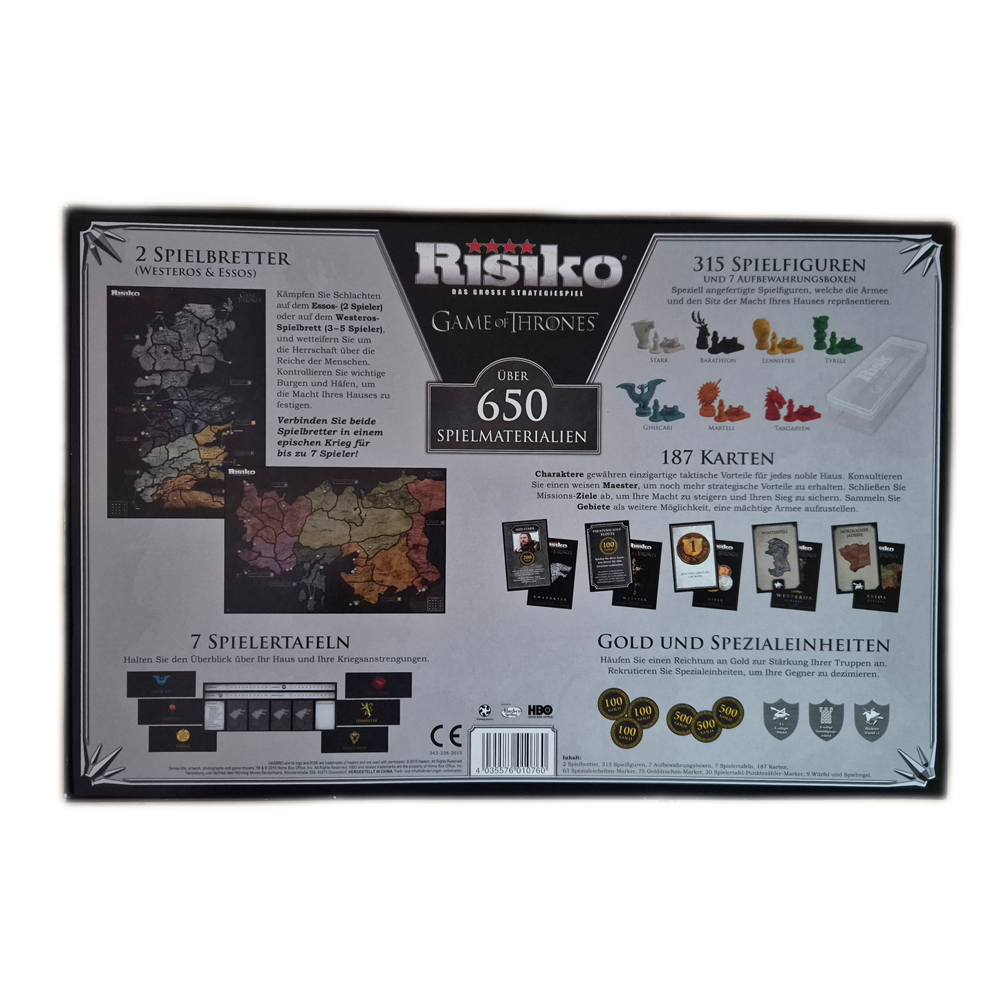 Risiko Game of Thrones Strategiespiel Nr. 7695 von 7777