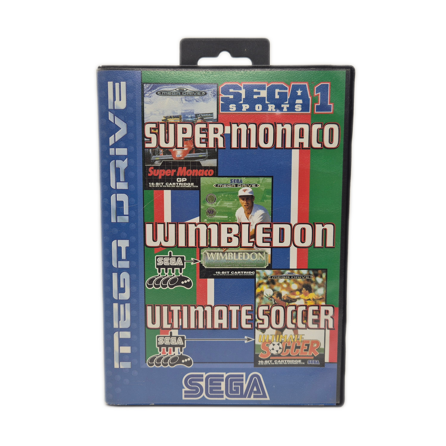 Super Monaco Wimbledom Ultimate Soccer – Sega Mega Drive Spiel