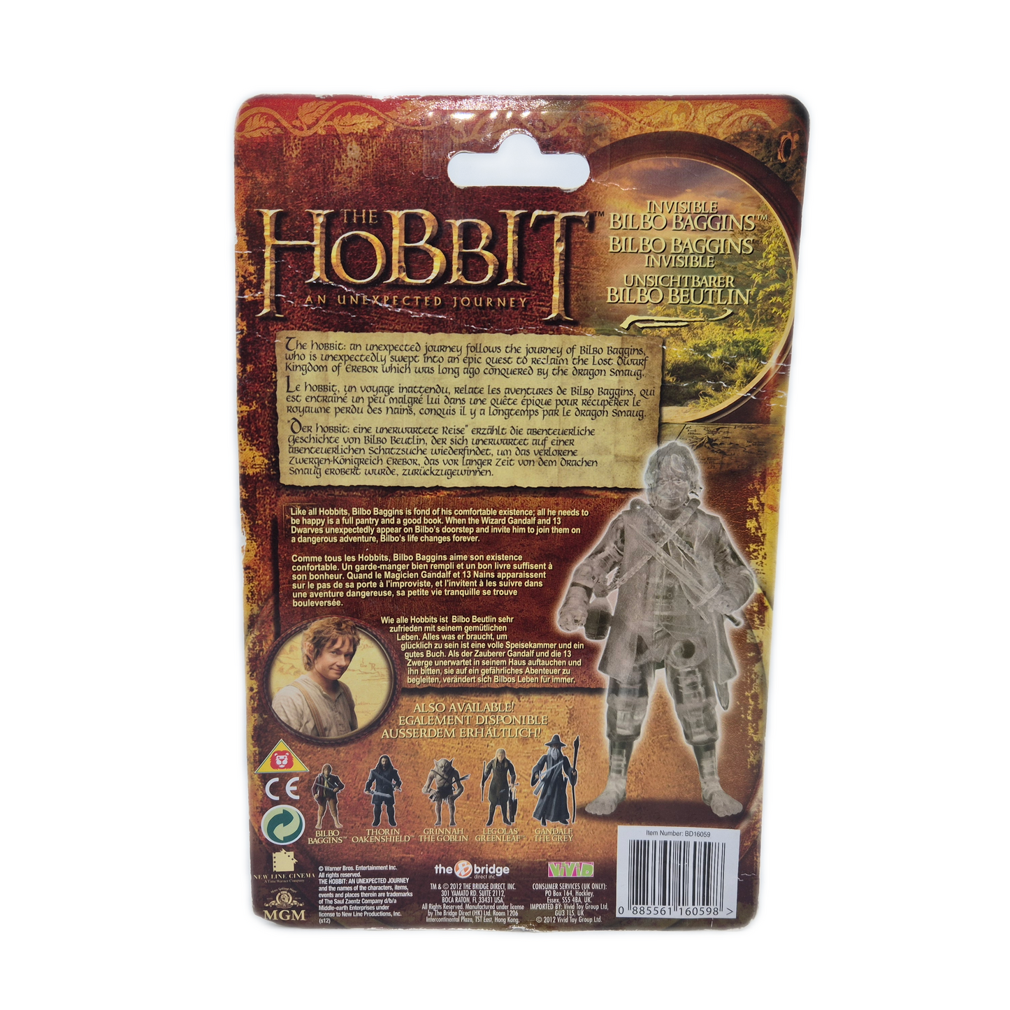 The Hobbit Invisible Bilbo Beutlin Actionfigur