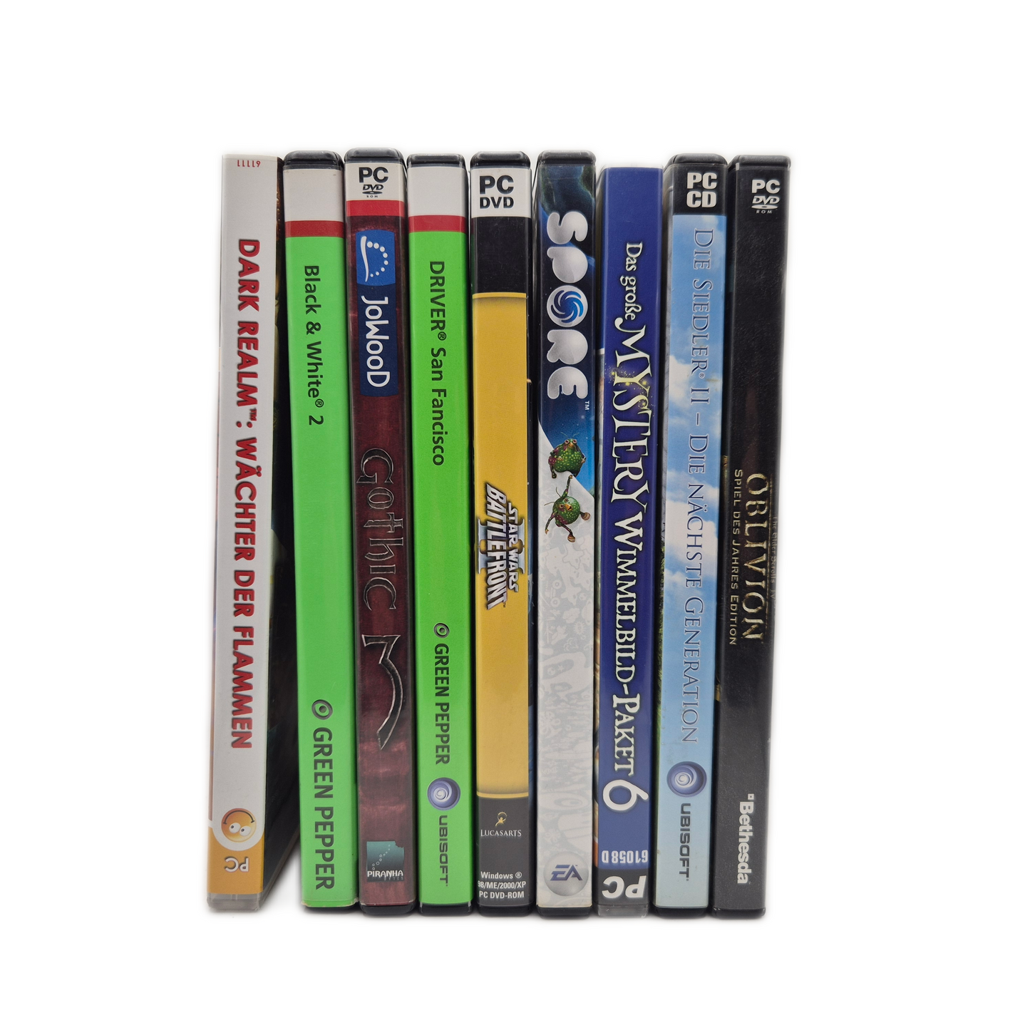 PC Spiele Bundle - Oblivion, Siedler, Star Wars, Gothic 3 (9 Spiele)