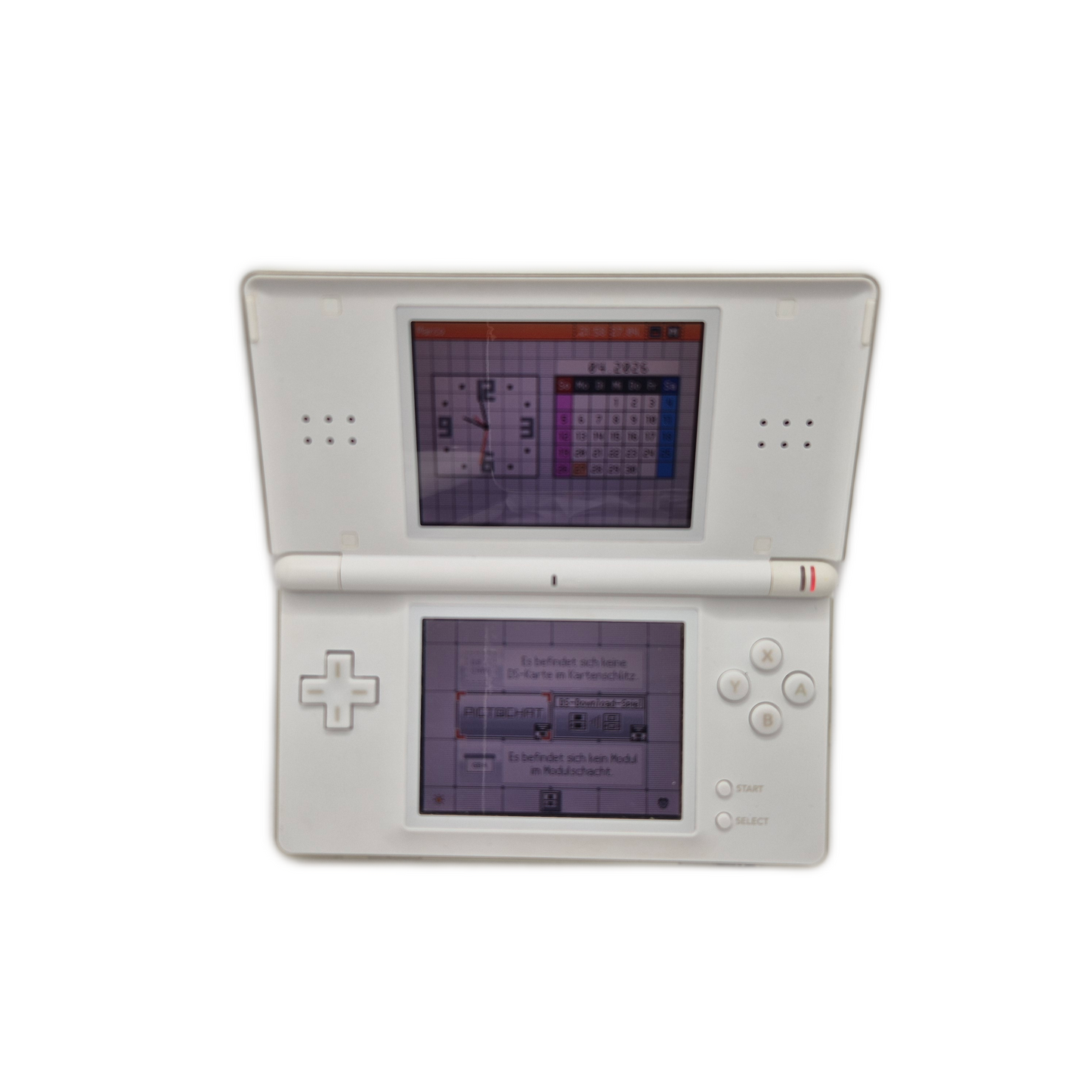Nintendo DS Lite Weiß Konsole + 2 Spiele – Gebraucht