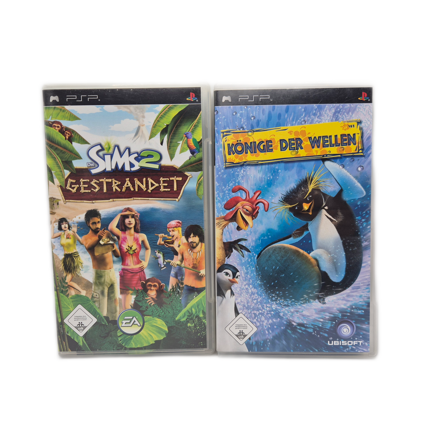 PSP Spiele Bundle - Sims 2 gestrandet, Könige der Wellen, Jagdfieber, Ratchet