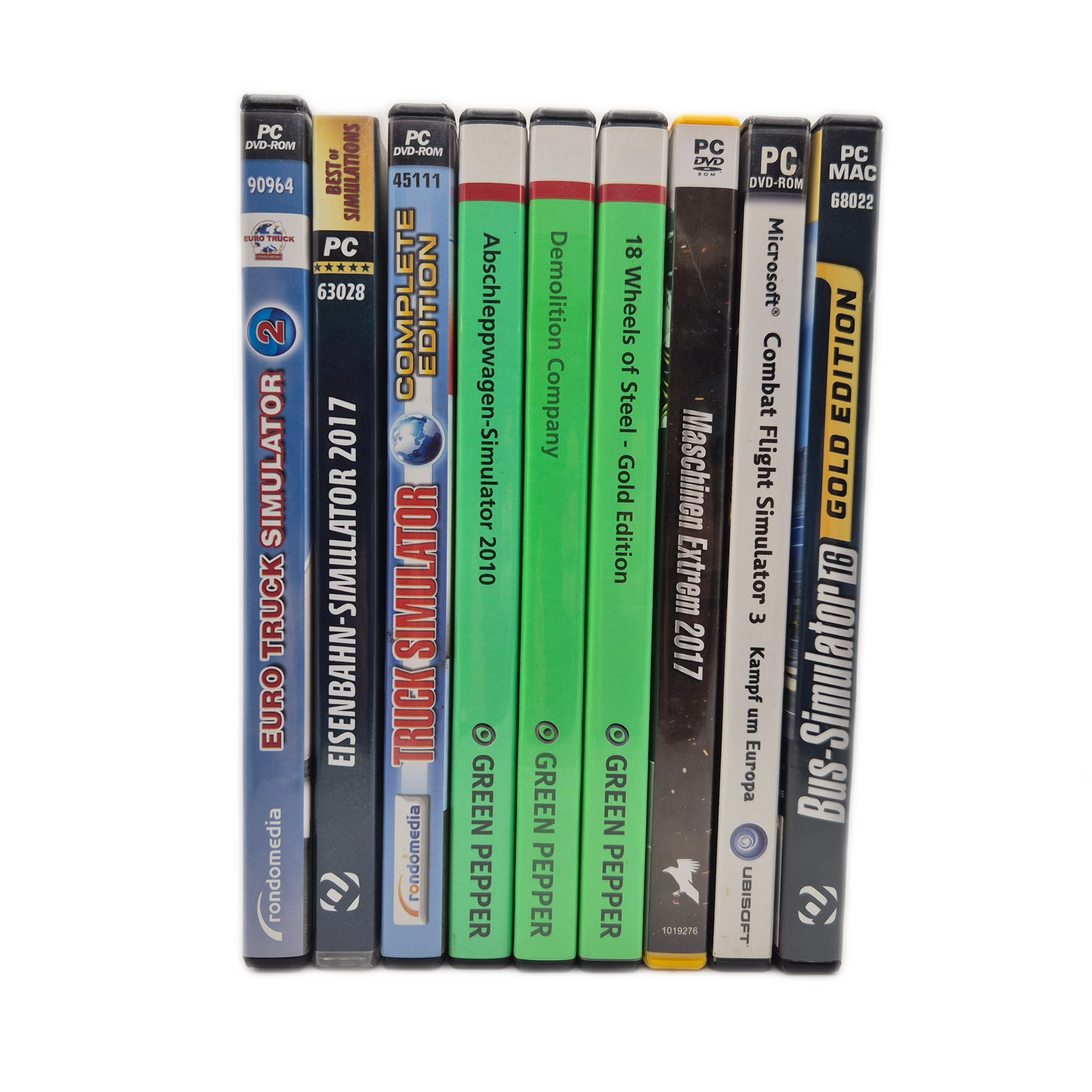 PC Spiele Bundle - Bus, Maschinen, Truck, Eisenbahn Simulatoren (9 Spiele)