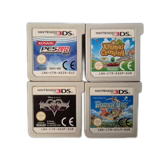 Nintendo 3DS Spiele - Animal Crossing, Kingdom Hearts, Fantasy Life, PES Module
