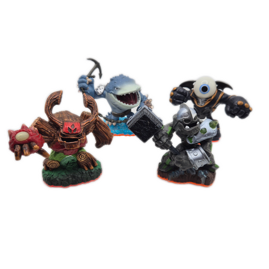 Skylander Figuren Eye Brawl, Thumpback, Tree Rex, Crusher