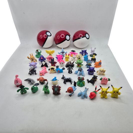 48x RL Pokemon Mini Figuren + 3 Pokebälle