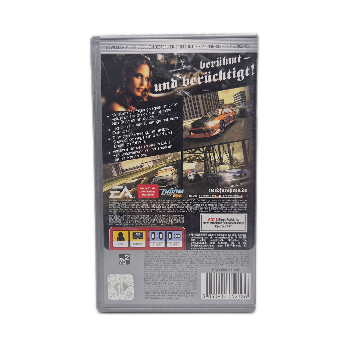 Need for Speed Most Wanted - Playstation PSP