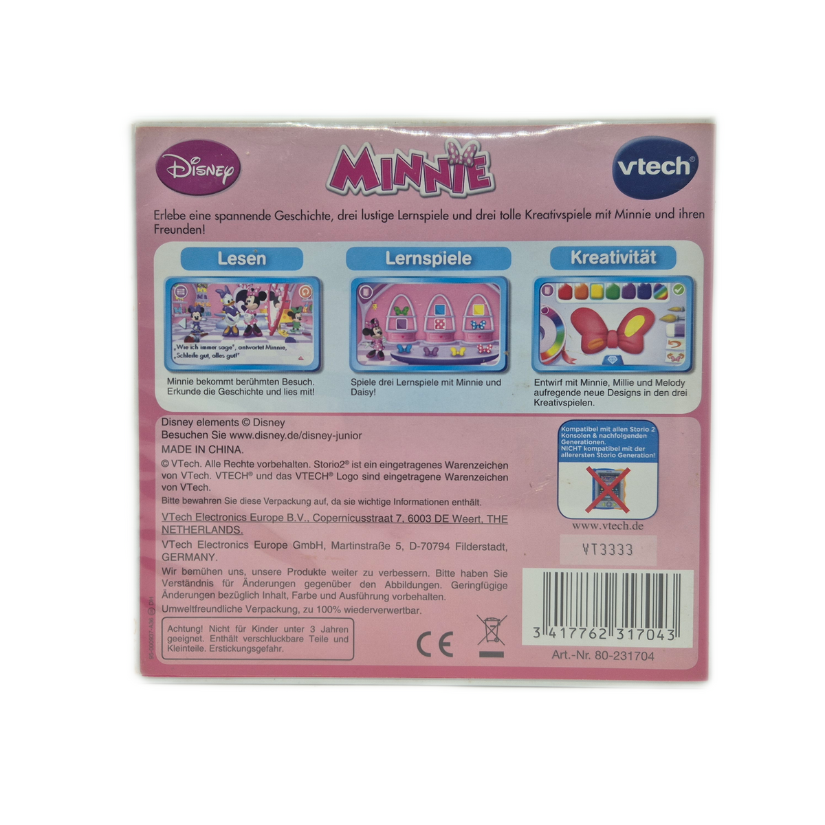 Minnie Storio – Vtech Spiel