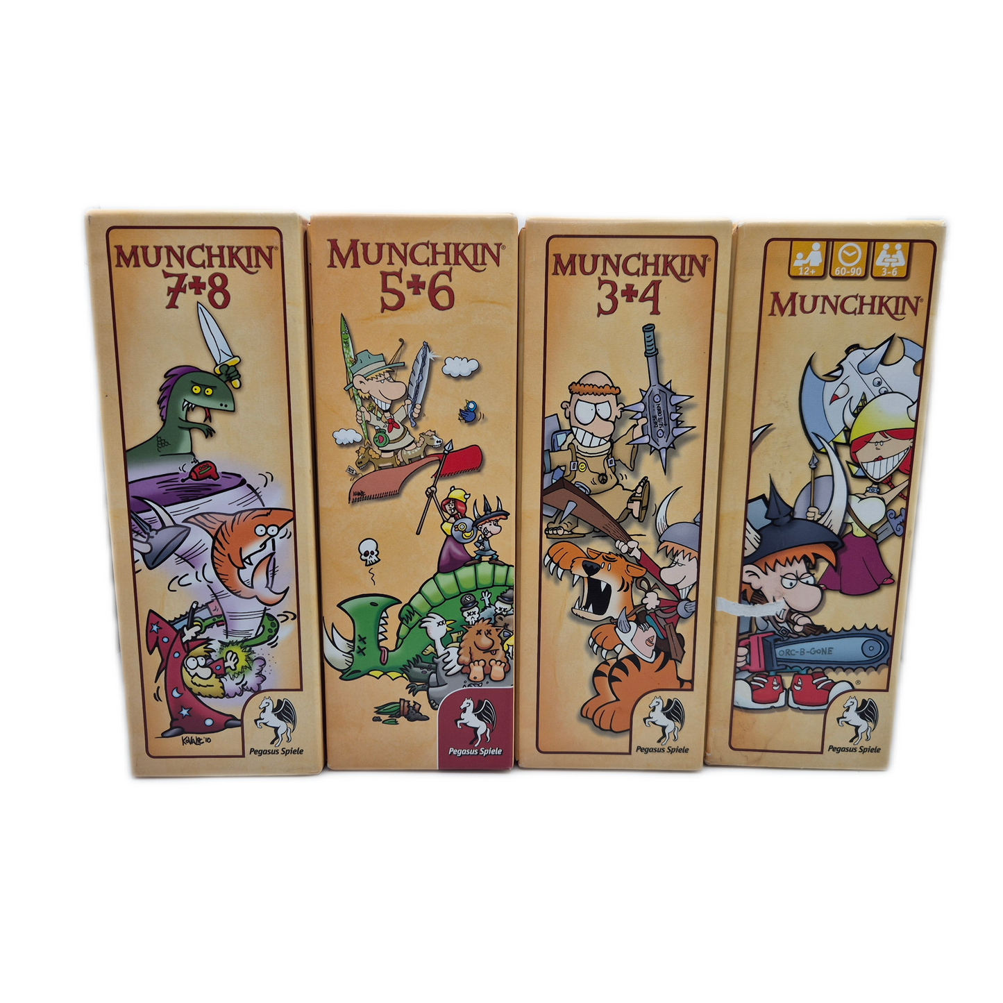 Munchkin (1-8) Basis + Erweiterung, 3+4, 5+6, 7+8 Karenspiel - Pegasus Spiele