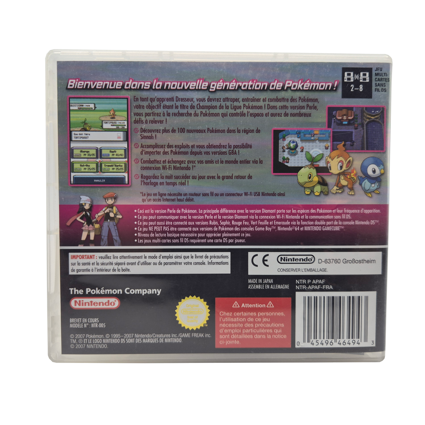 Pokemon Perl/Perle (französisch) - Nintendo DS