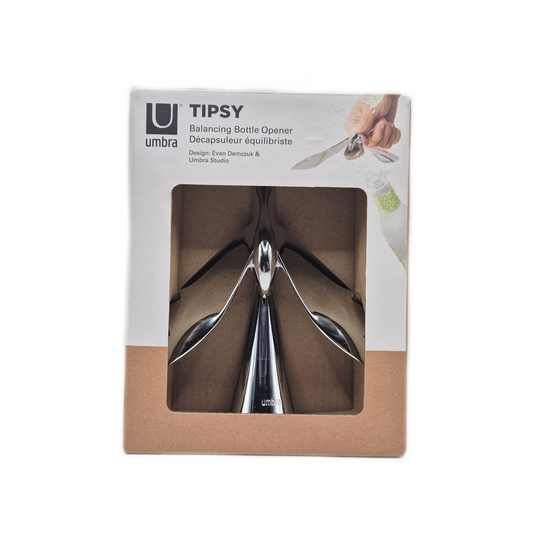Umbra Flaschenöffner Tipsy Vogel Design Kapselheber Chrom