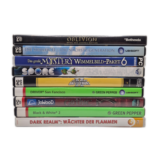 PC Spiele Bundle - Oblivion, Siedler, Star Wars, Gothic 3 (9 Spiele)