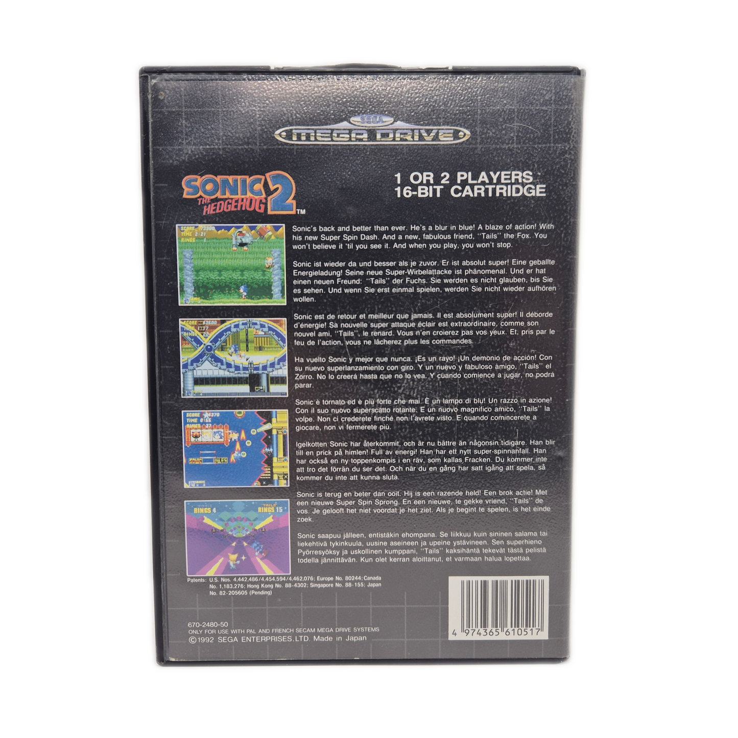 Sonic The Hedgehog 2 – Sega Mega Drive Spiel