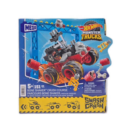 MEGA Hot Wheels Monster Trucks Bone Shaker Smash & Crash HKF87