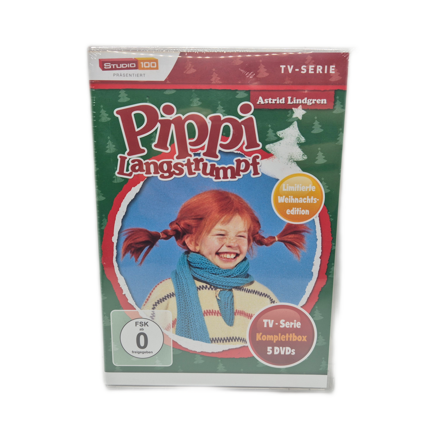 DVD Box Pippi Langstrumpf TV Serie Komplettbox 5 DVD Weihnachtsedition
