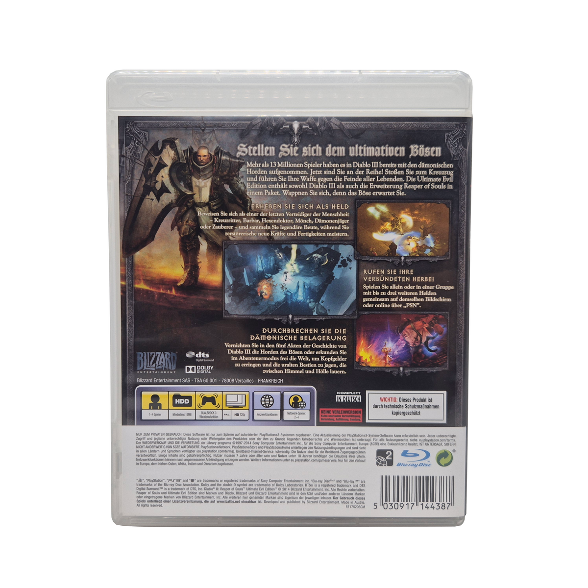 Diablo Reaper Of Souls Ultimate Evil Edition -  PlayStation 3