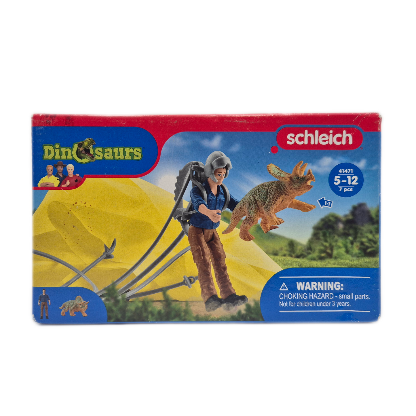 Schleich 41471 Dinosaurs Fallschirmrettung