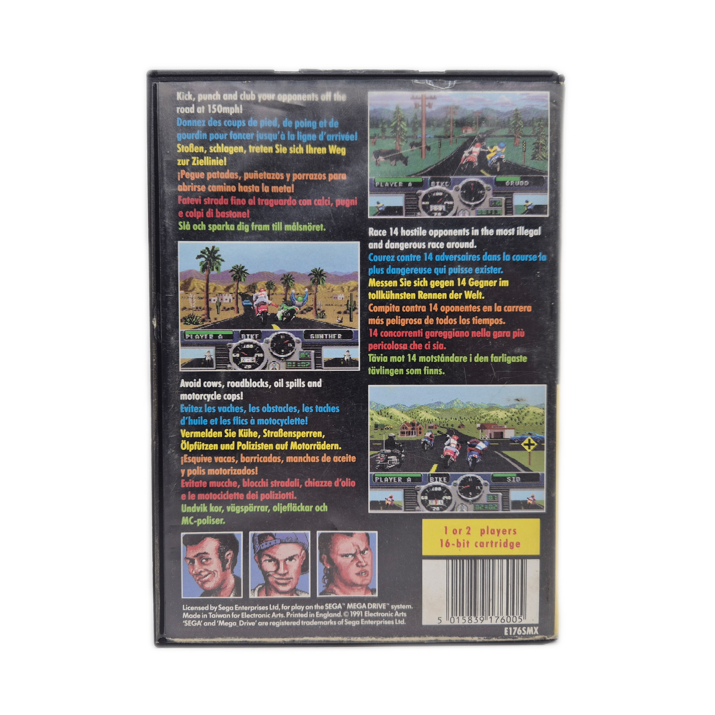 Road Rash – Sega Mega Drive Spiel