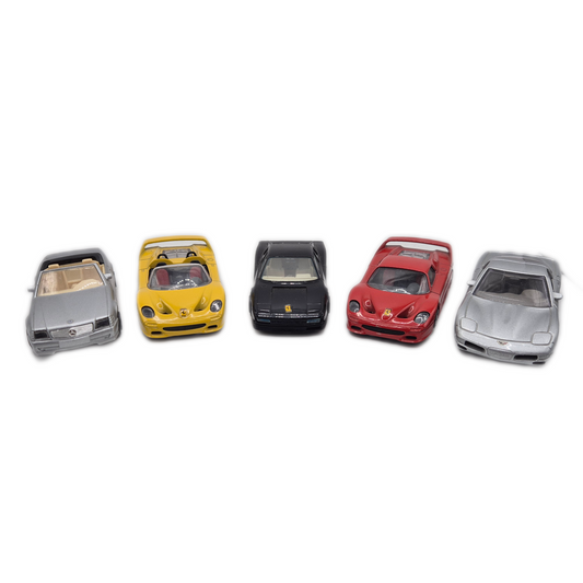 Burago 1/43 Ferrari, Mercedes, Corvette