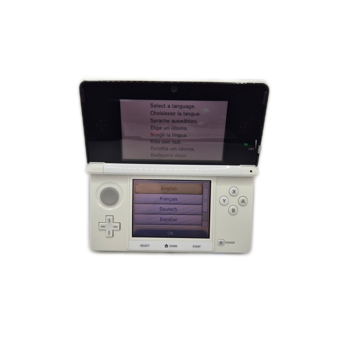 Nintendo 3DS Ice White Super Mario 3D Land Pack