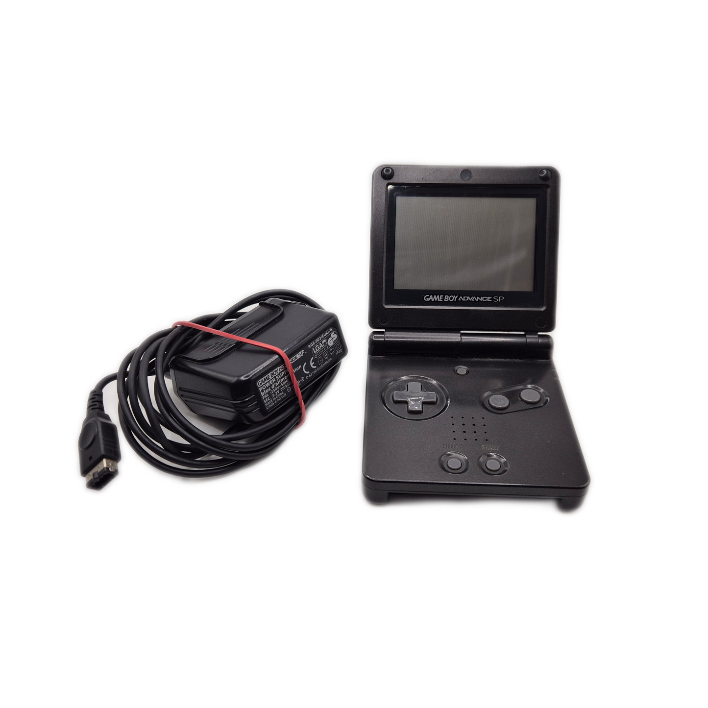 Gameboy Advance SP AGS-001 schwarz mit 6 Spielen + Ladekabel