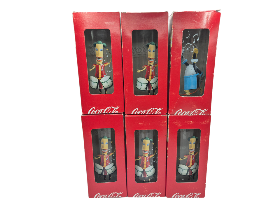 Coca Cola Glas Becher | Musik Song | Trinkglas | Sammler Selten Vintage OVP Neu